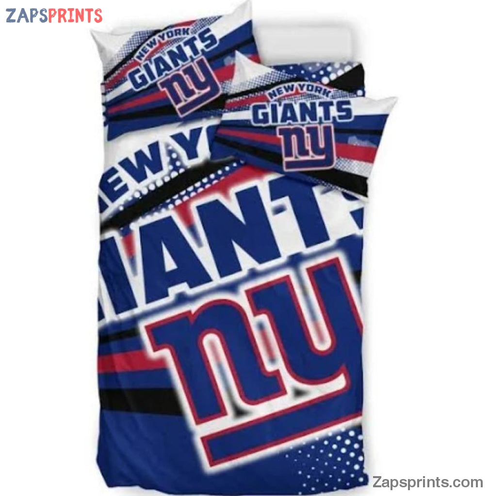 New York Giants Colors 3D Bedding Set Gift For Fan Football Lovers