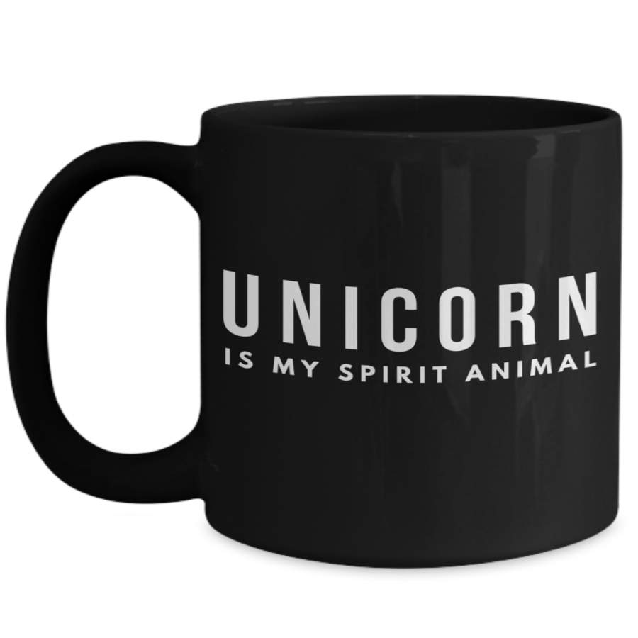 Unicorn Birthday Present 15 Oz Unicorn Is My Spirit Animal – Funny Coffee Mug