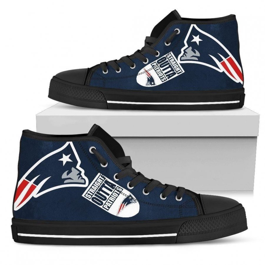 Straight Outta New England Patriots High Top Shoes #642