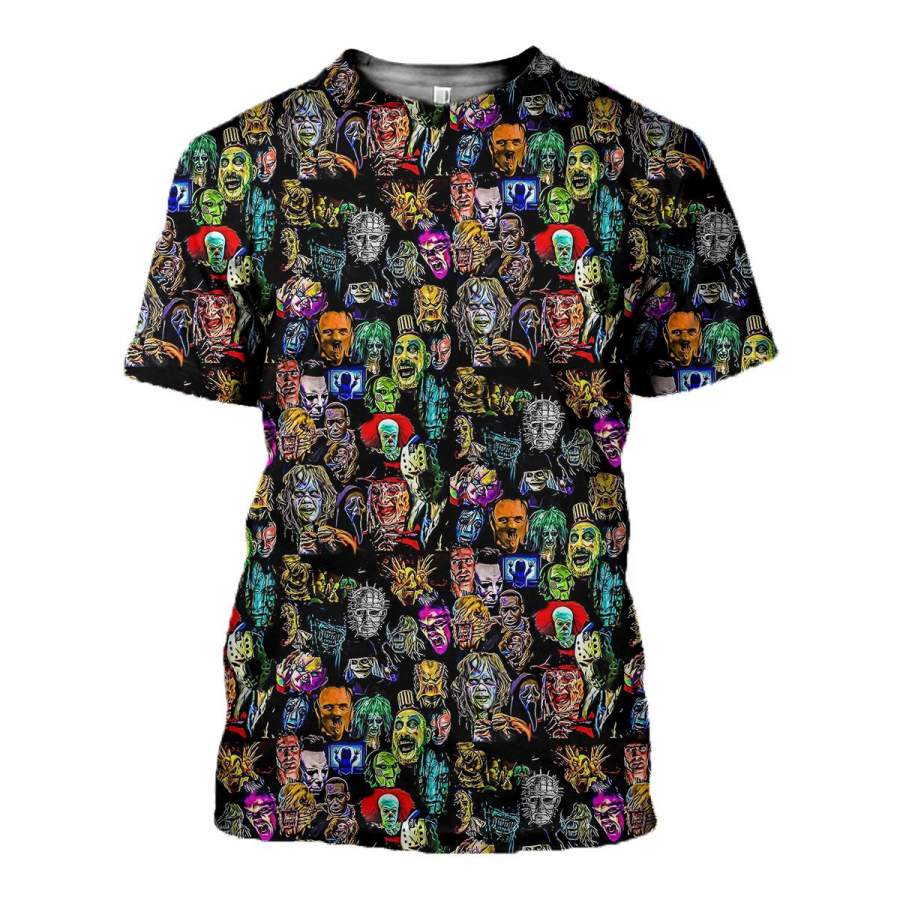 3D All Over Printed Halloween Costumes Shirts And Shorts