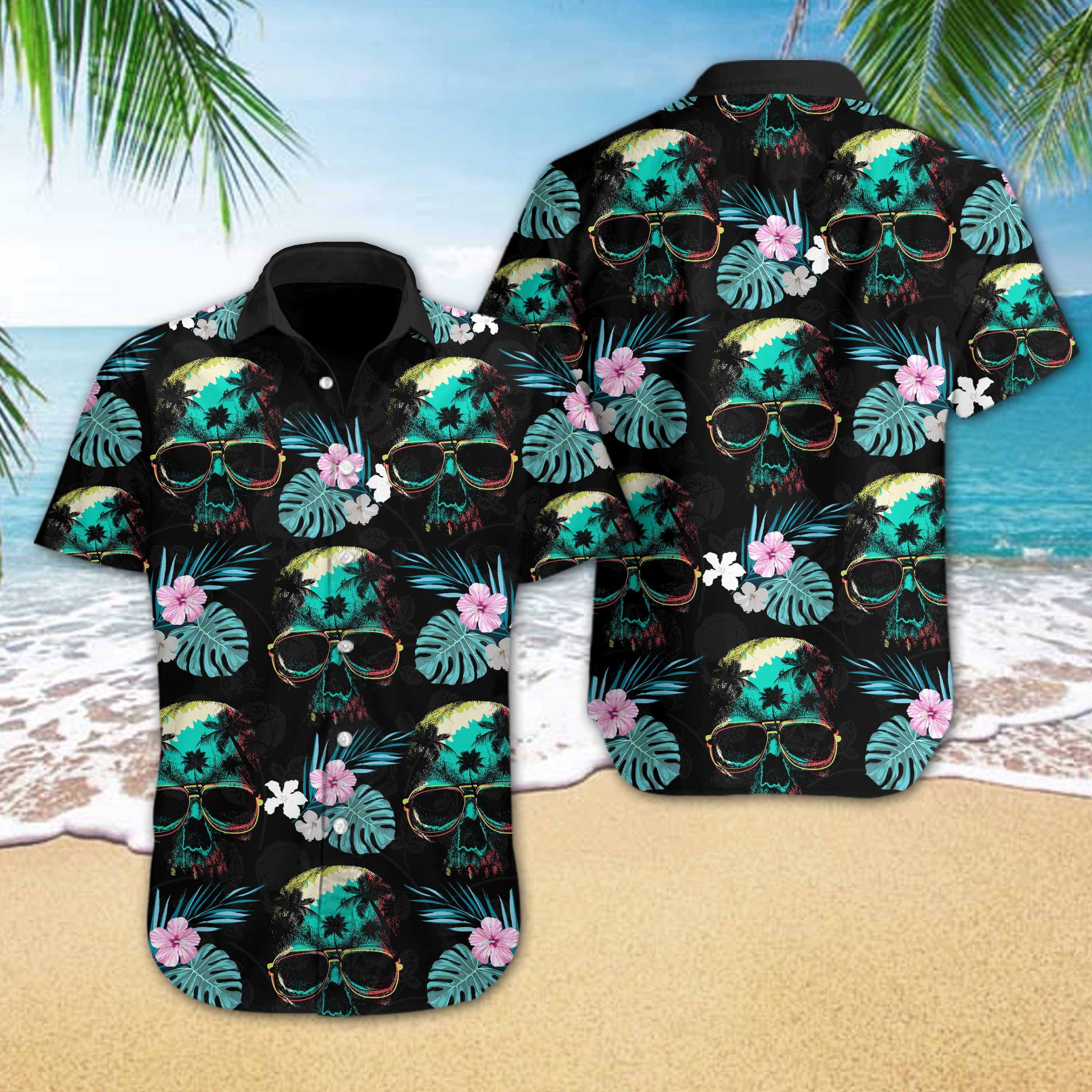 Skull Beach Hawaii Shirt Ha17054