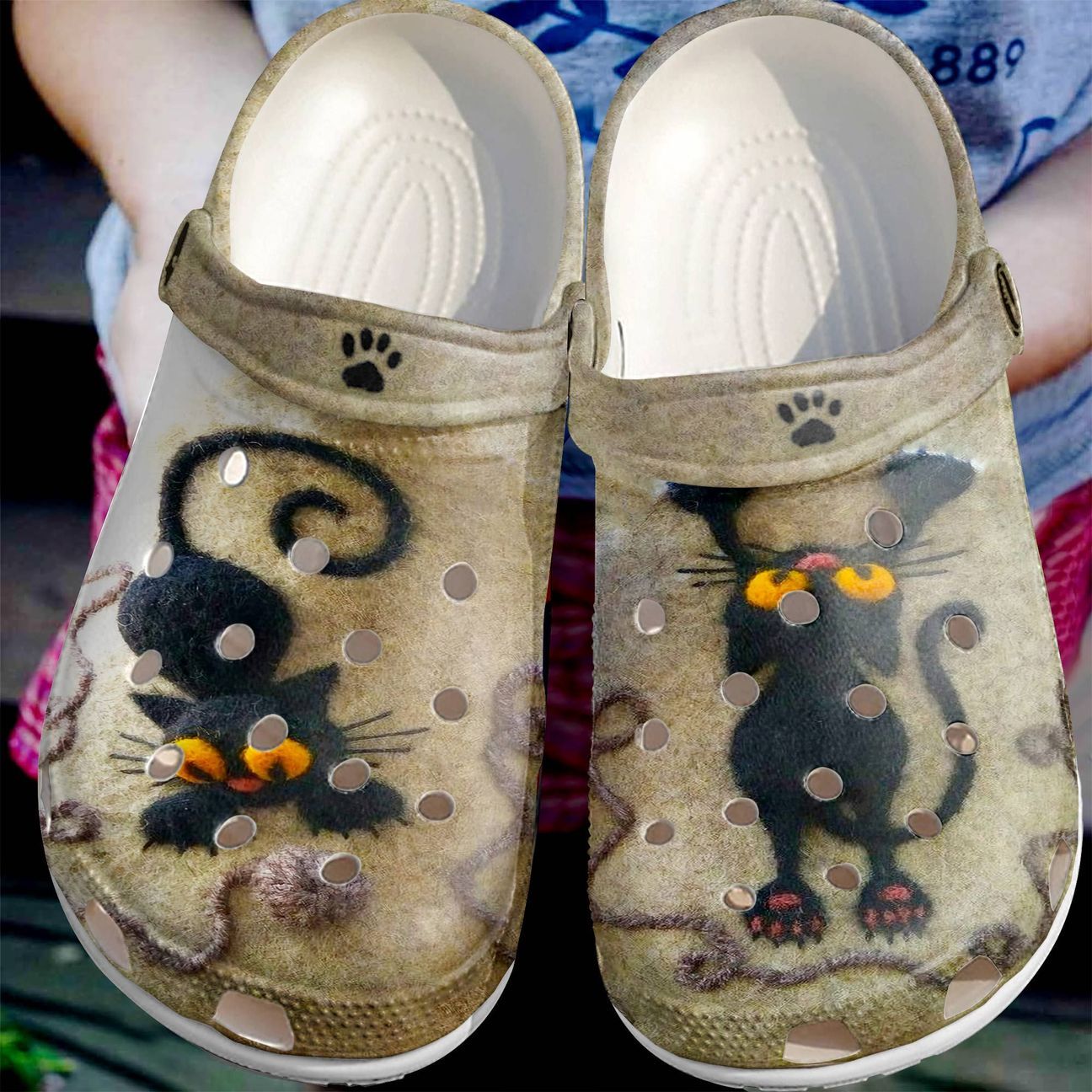 Cat Personalize Clog, Custom Name, Text, Fashion Style For Women, Men, Kid, Print 3D Playful Cats