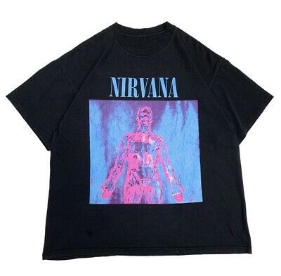 Vintage Nirvana Sliver T-shirt 90s Grunge Rock Tour 6401