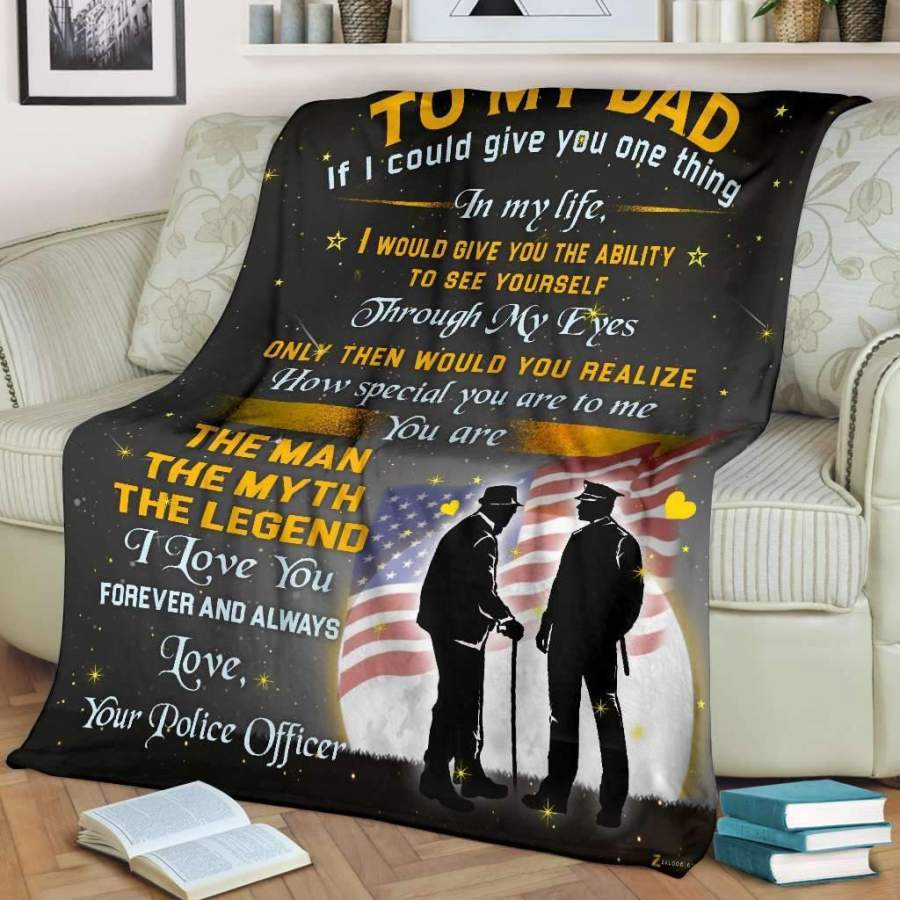 Blanket With Meaningful Words Gift For Dad You’re The Man The Myth The Legend