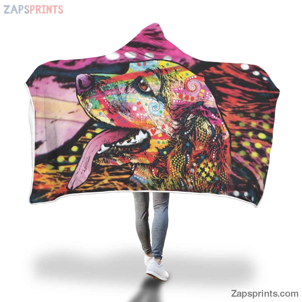 Cocker Spaniel Design Hooded Blanket – Dean Russo Art