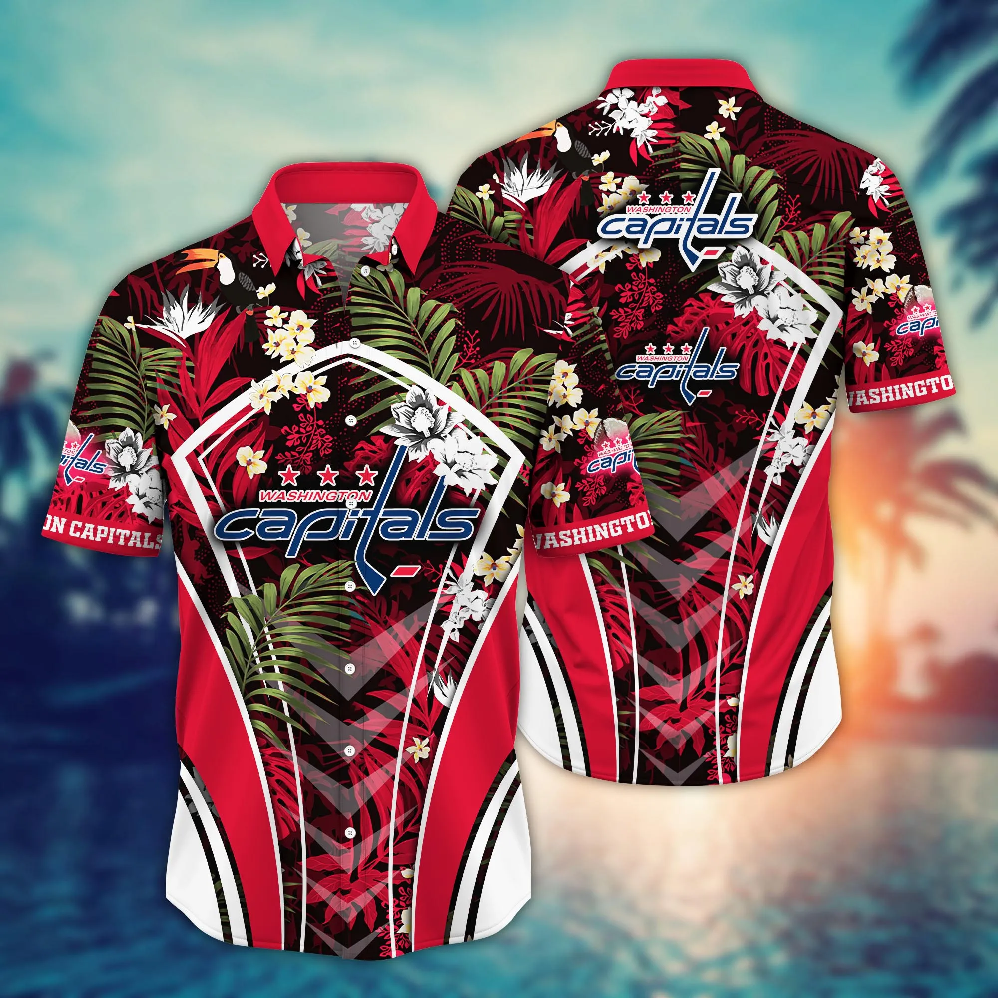 Washington Capitals Nhl Hawaiian Shirt Ceiling Fans Aloha Shirt