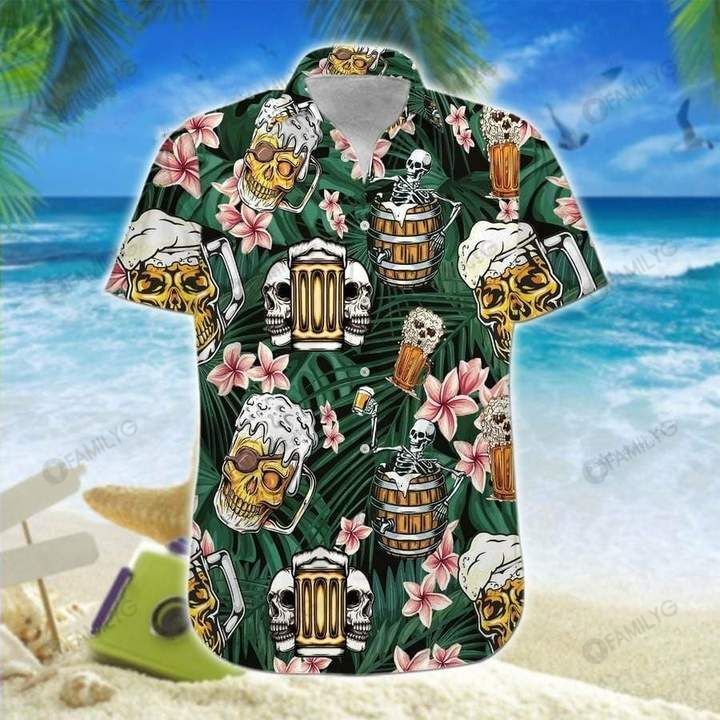 Beer Skull Mugs Aloha Summer – Beer Hawaiian Shirt Summer Hawaiian For Men, Women, Couple