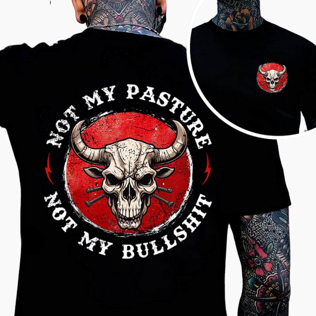 Personalized Not My Pasture Not My Bullshit Print T-Shirt, Trending Shirt 25, Gift For Men, Womens.