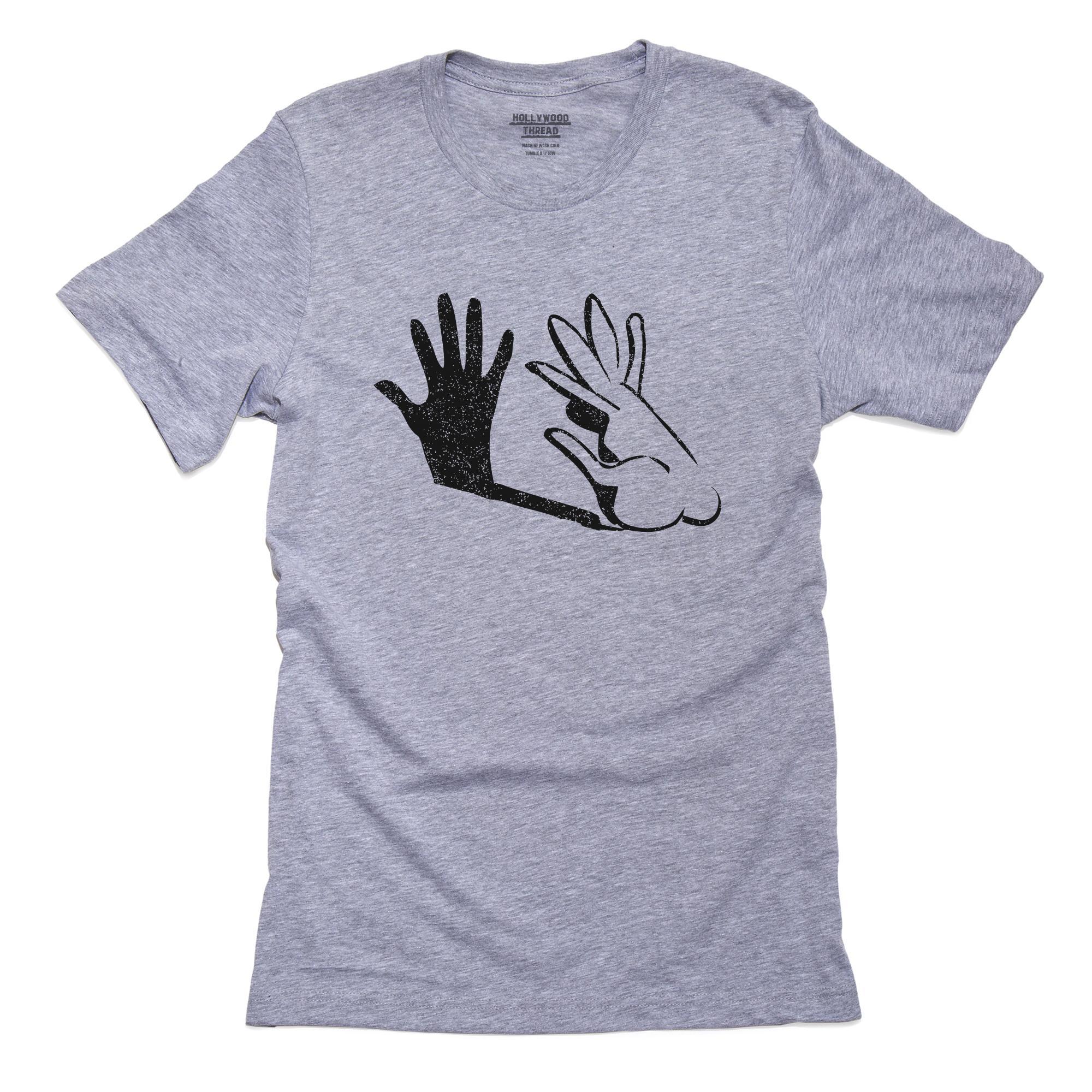 Bunny Rabbit Shadow Puppet – Fun Hand Shadow T-Shirt, Framed Print, Pillow, Golf Towel