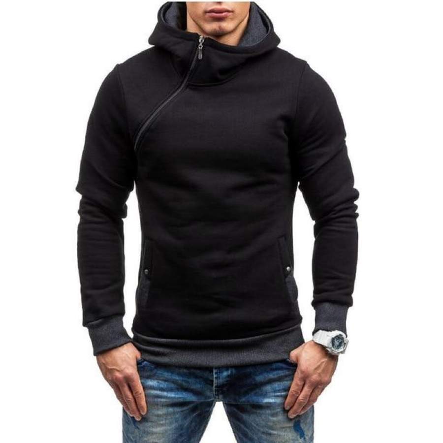 FGKKS Men Hoodie Sweatshirt Spring Brand Solid Color Fleece Tracksuit Sudaderas Hombre Hip Hop Male Hooded Sportswear EU Size