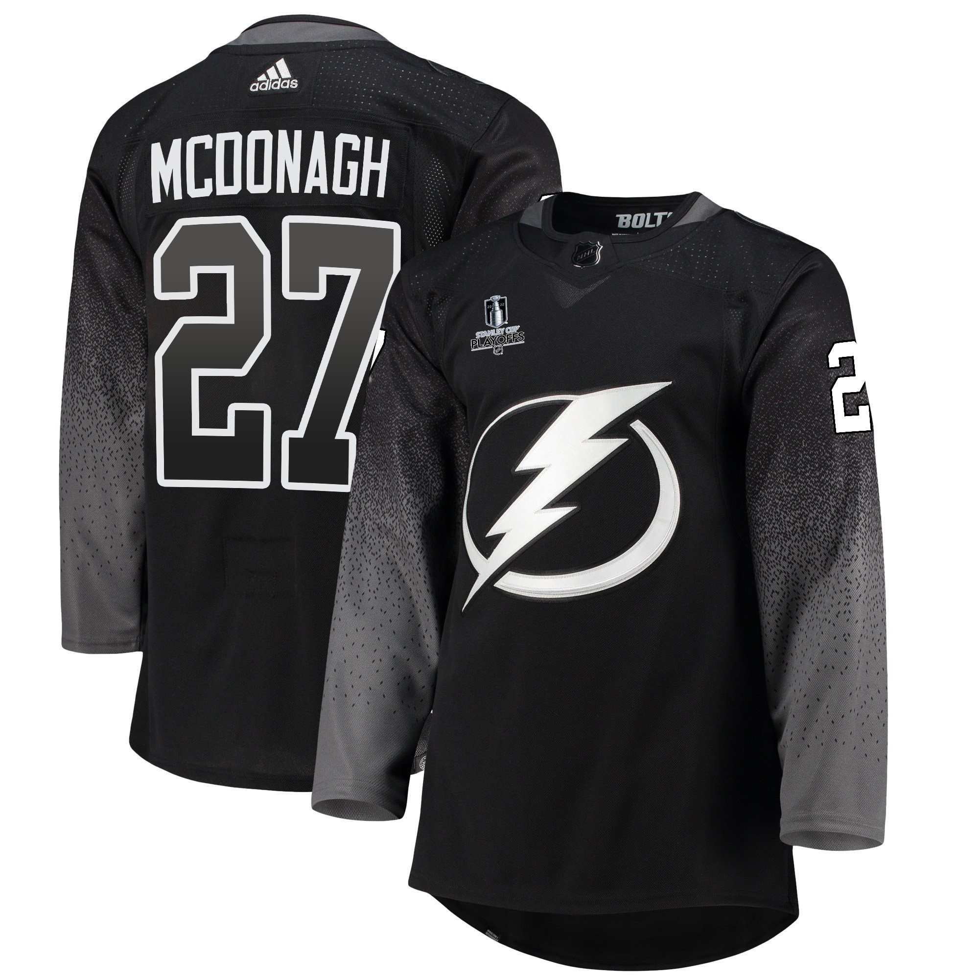 Tampa Bay Lightning Ryan McDonagh 27 Alternate 2022 Stanley Cup Playoffs Breakaway Men Jersey – Black