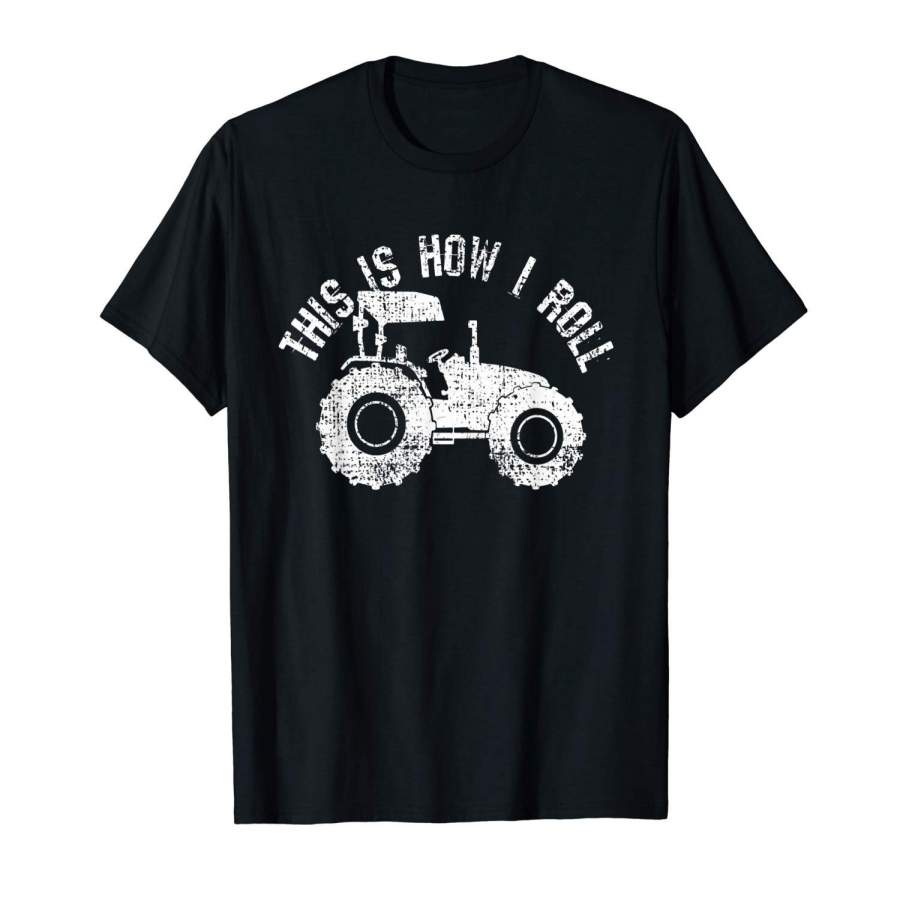 Tractor T-Shirt Farmer Tshirt Funny Vintage Gift Tee