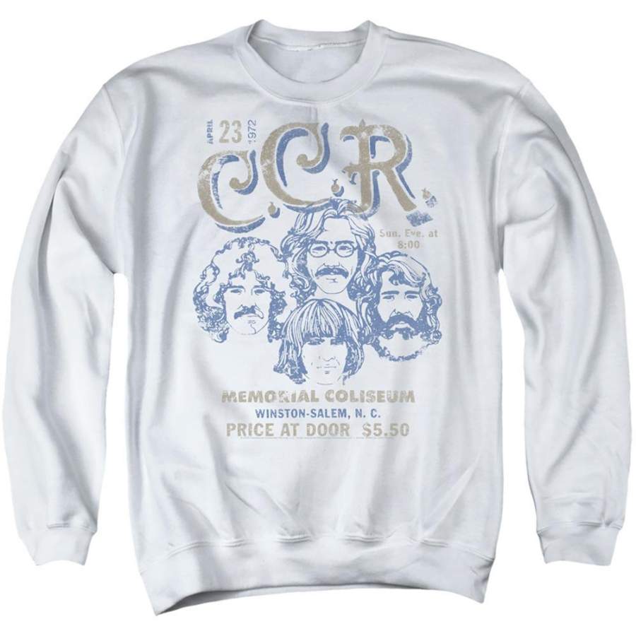 Creedence Clearwater Revivial Sketch Poster Men’s Crewneck 50 50 Poly ...