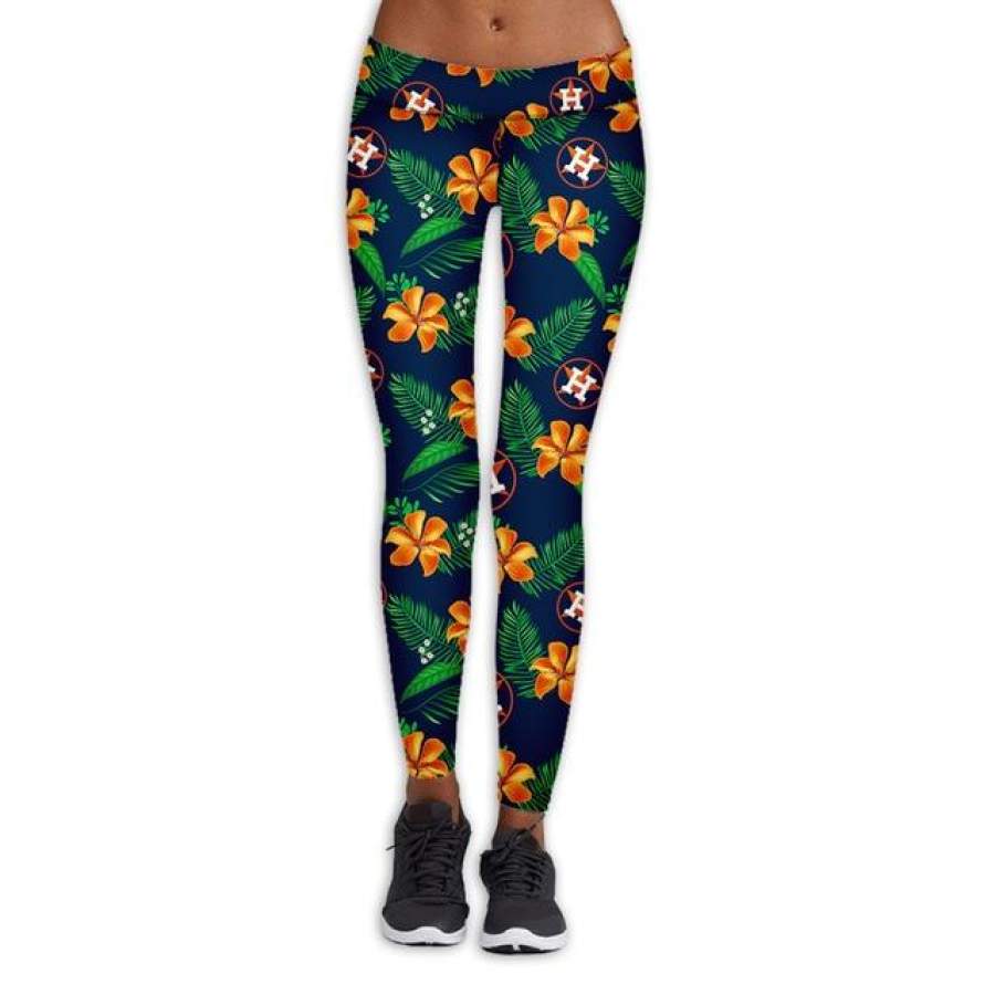 Houston Astros Print Leggings