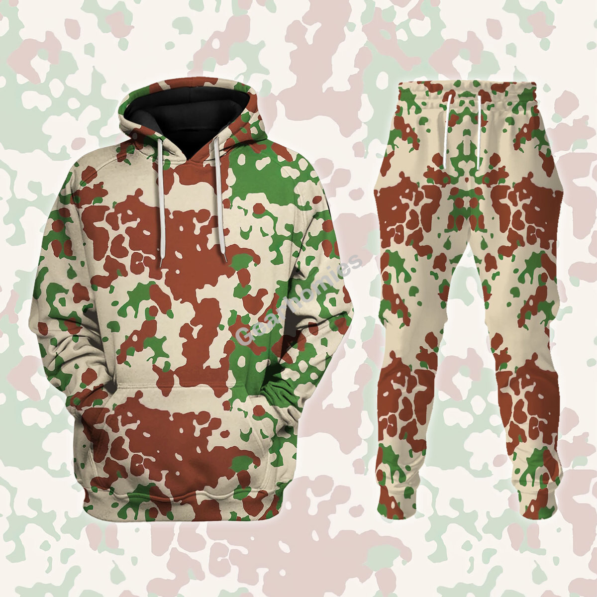 French Experiment Flecktarn Hoodie Pullover Sweatshirt Tracksuit – Fit ...