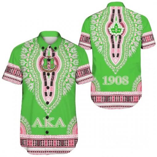 Alpha Kappa Alpha Dashiki Short Sleeve Shirt