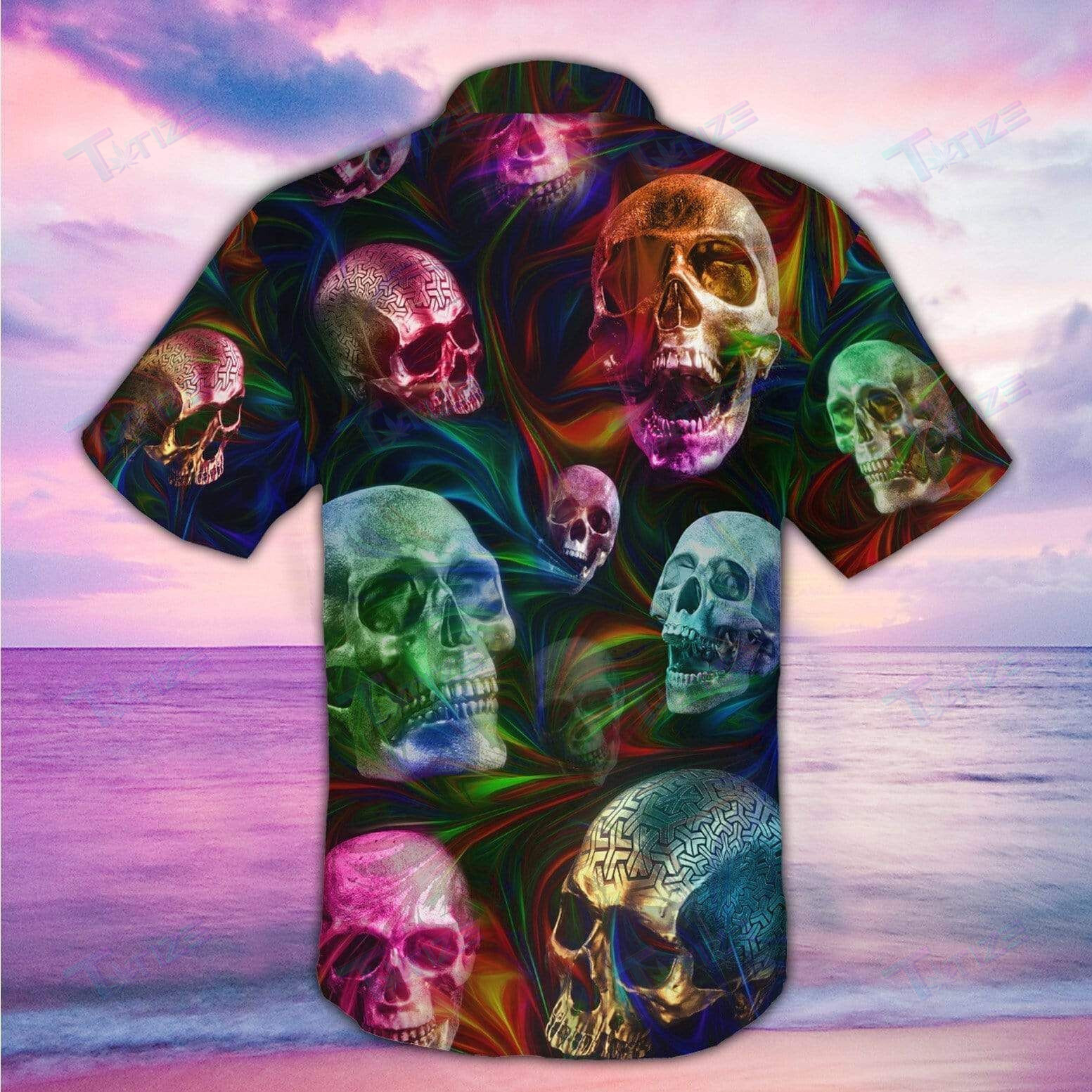 Skull Fantasy All Over Printed Hawaii Shirt Size S Ha73496