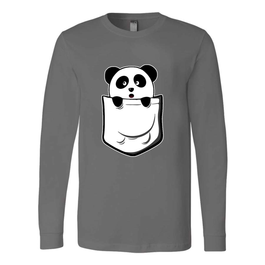 Panda Pocket Gifts Long Sleeve T-Shirt