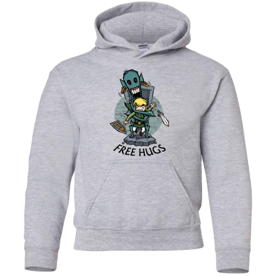 AGR Zelda Wind Waker FREE HUGS Youth Pullover Hoodie