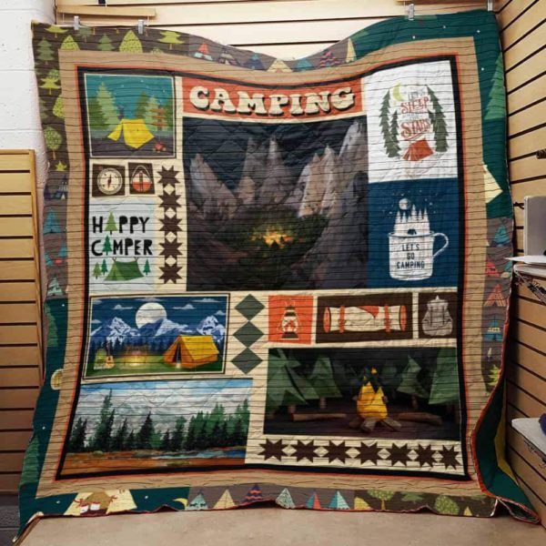 Camping F1902 83o41 3D Quilt Blanket HGM48