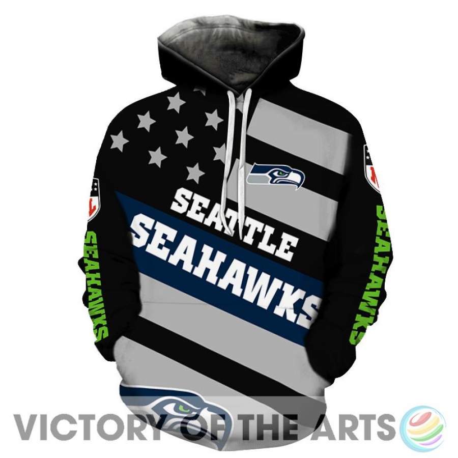 Proud Of American Stars Seattle Seahawks Hoodie