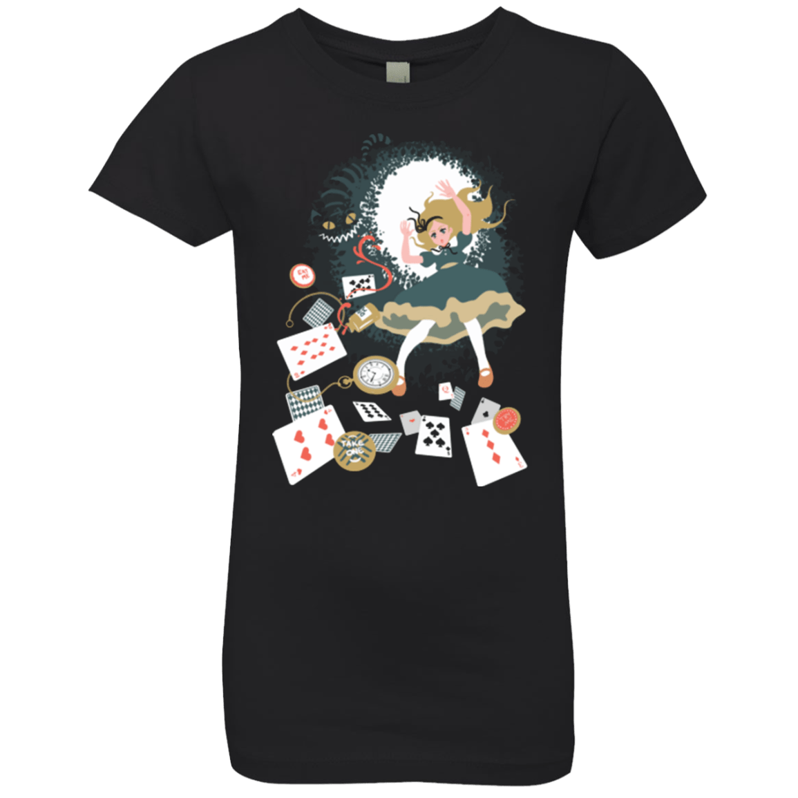 Down The Rabbit Hole Girls Premium T-Shirt