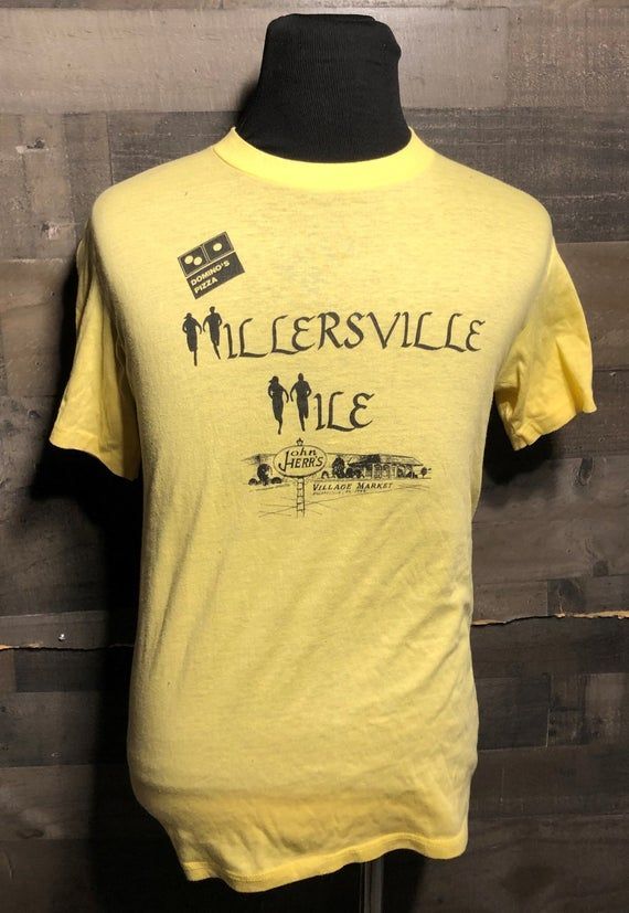 Vintage Millersville Mile Pennsylvania Millersville University 1980S Race Running Marathon Vintage 80S Shirt