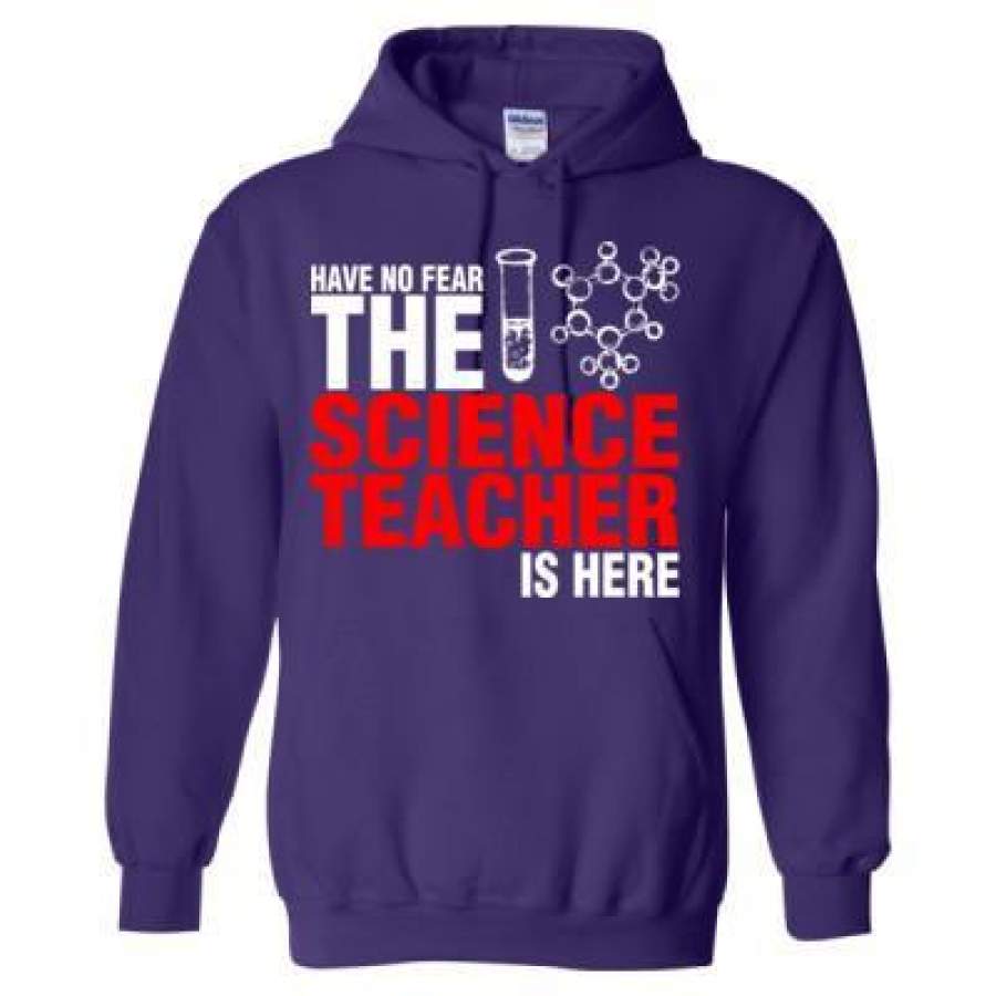 AGR Have No Fear The Science Teacher Is Here – Heavy Blend™ Hooded Sweatshirt