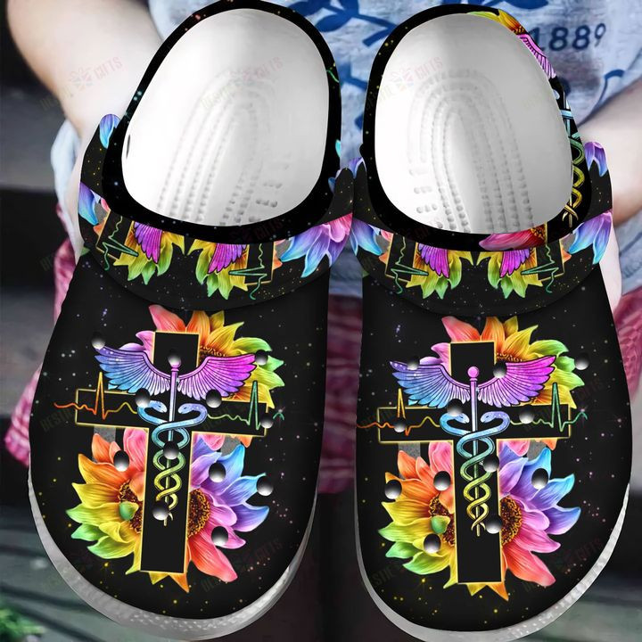 Nurse White Sole Sparkling Crocss Classic Clogs Shoes For Men Women Kids