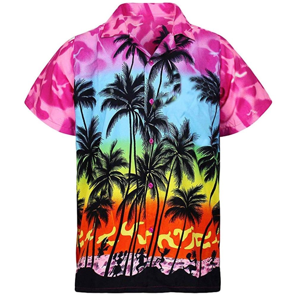 Palm Tree Pink Nice Design Unisex Hawaii Shirt For Men And Women Ha60962