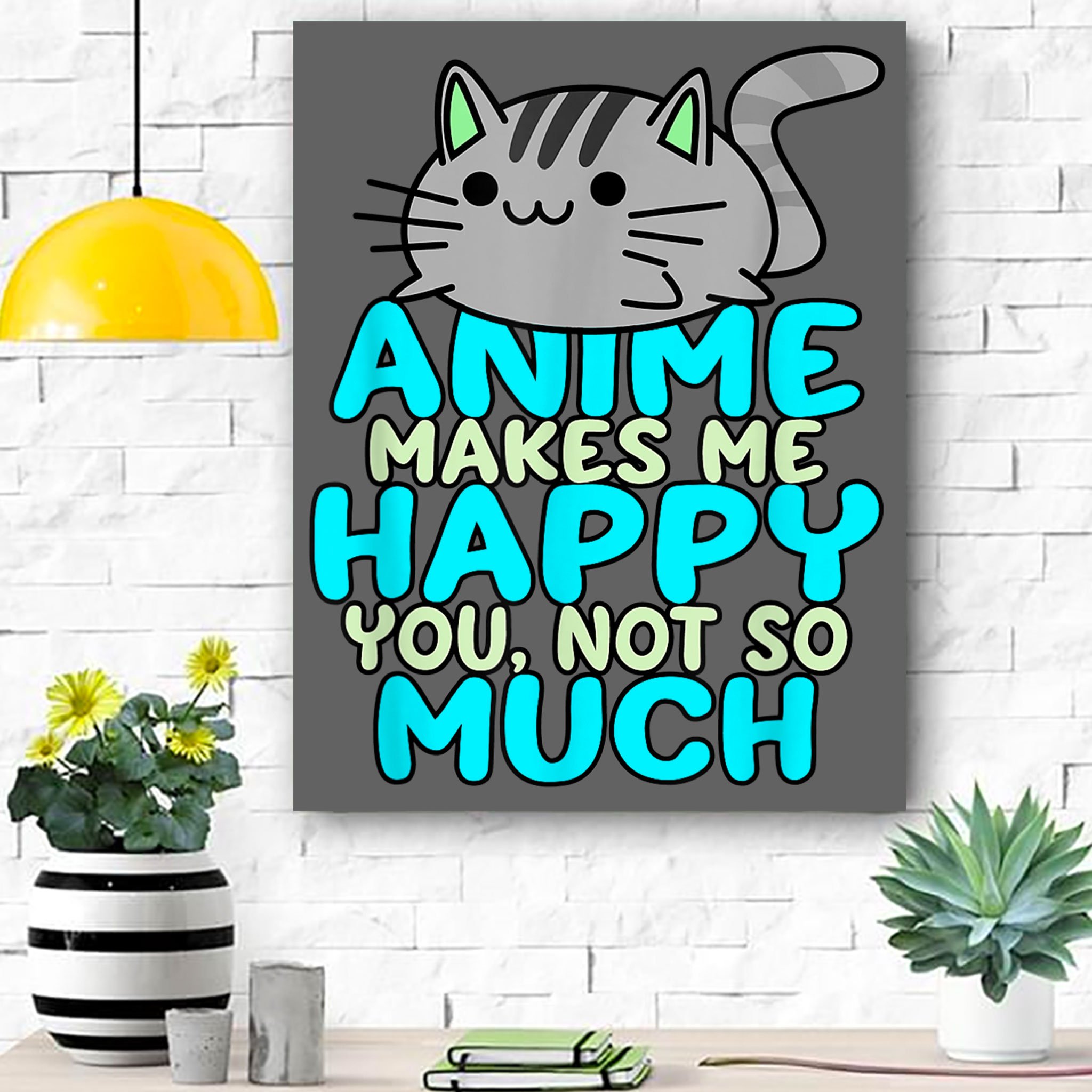 Anime Kawaii Funny Manga Outfit Baku Gift Canvas Room Home Decor Print Matte Canvas – Home Room Wall Decor Matte Canvas – Mostsuit