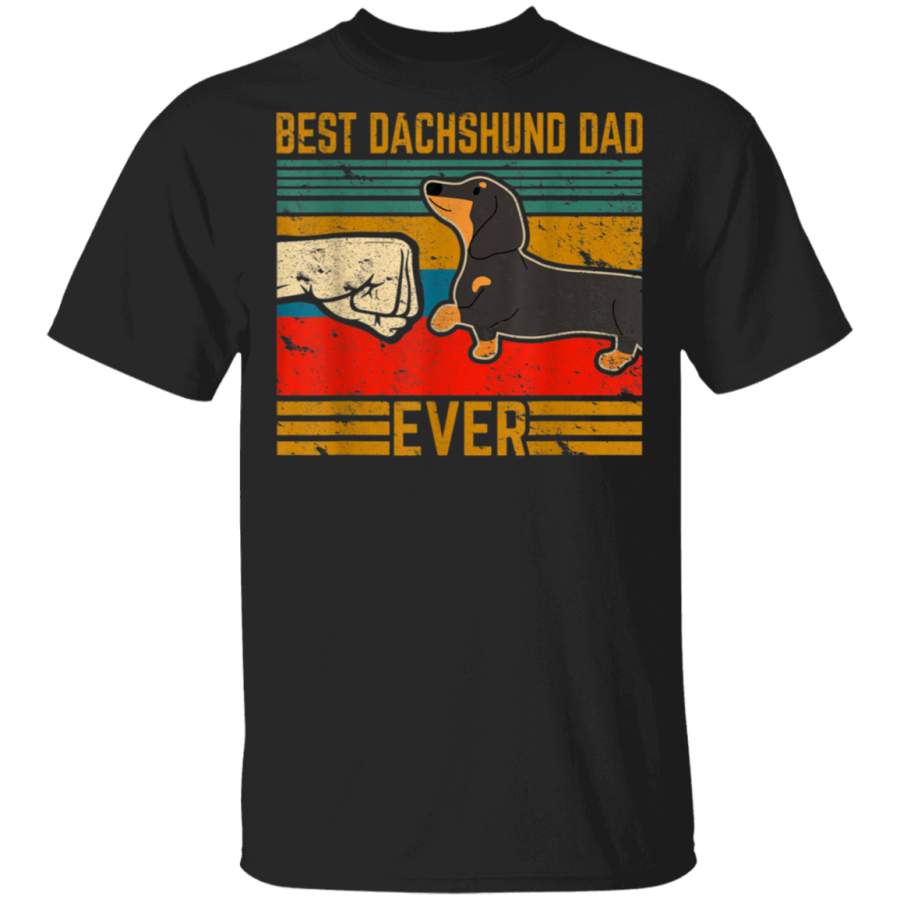 Best Dachshund Dad Ever Owner Lover Father Daddy Doxie Gifts TShirt