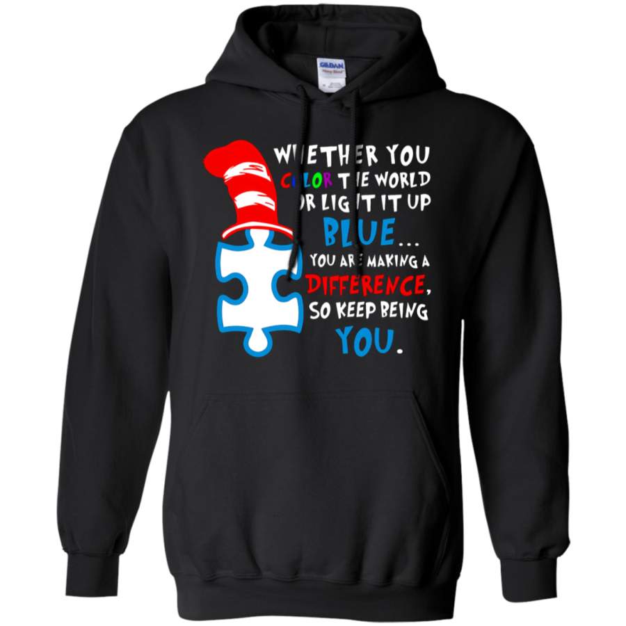 AGR Whether You Color The World Of Light It Up Blue Hoodie