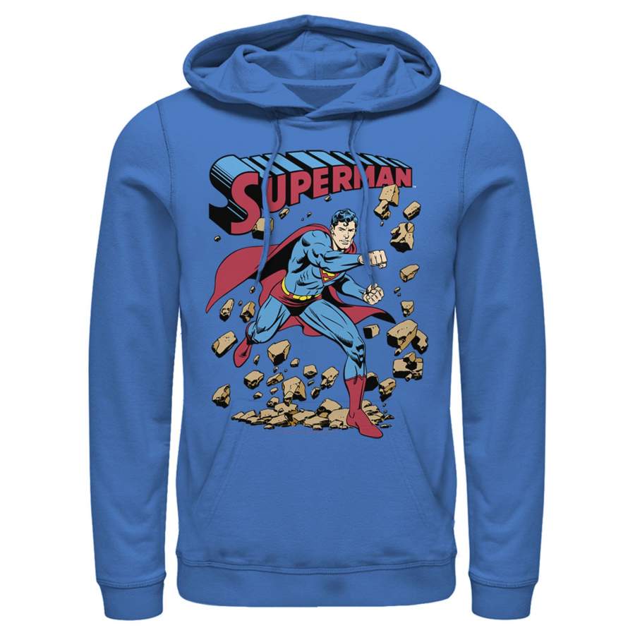 Superman Men’s Hero Break Barriers  Lightweight Hoodie