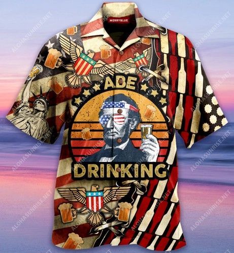 Abe Patriotism Unisex Hawaiian Shirt