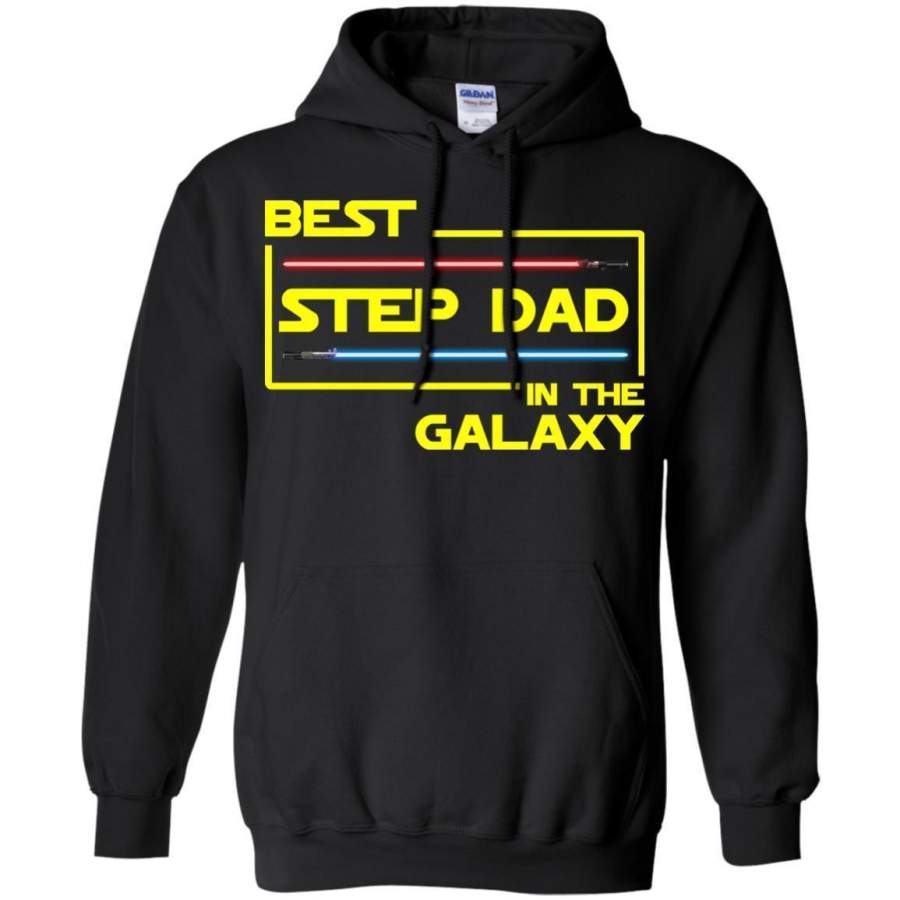 Mens Gift Best Step Dad In The Galaxy Fathers Day Hoodie