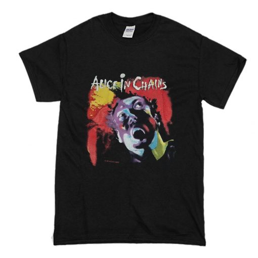 1990 Vintage Alice in Chains Facelift Tour T Shirt (Oztmu)