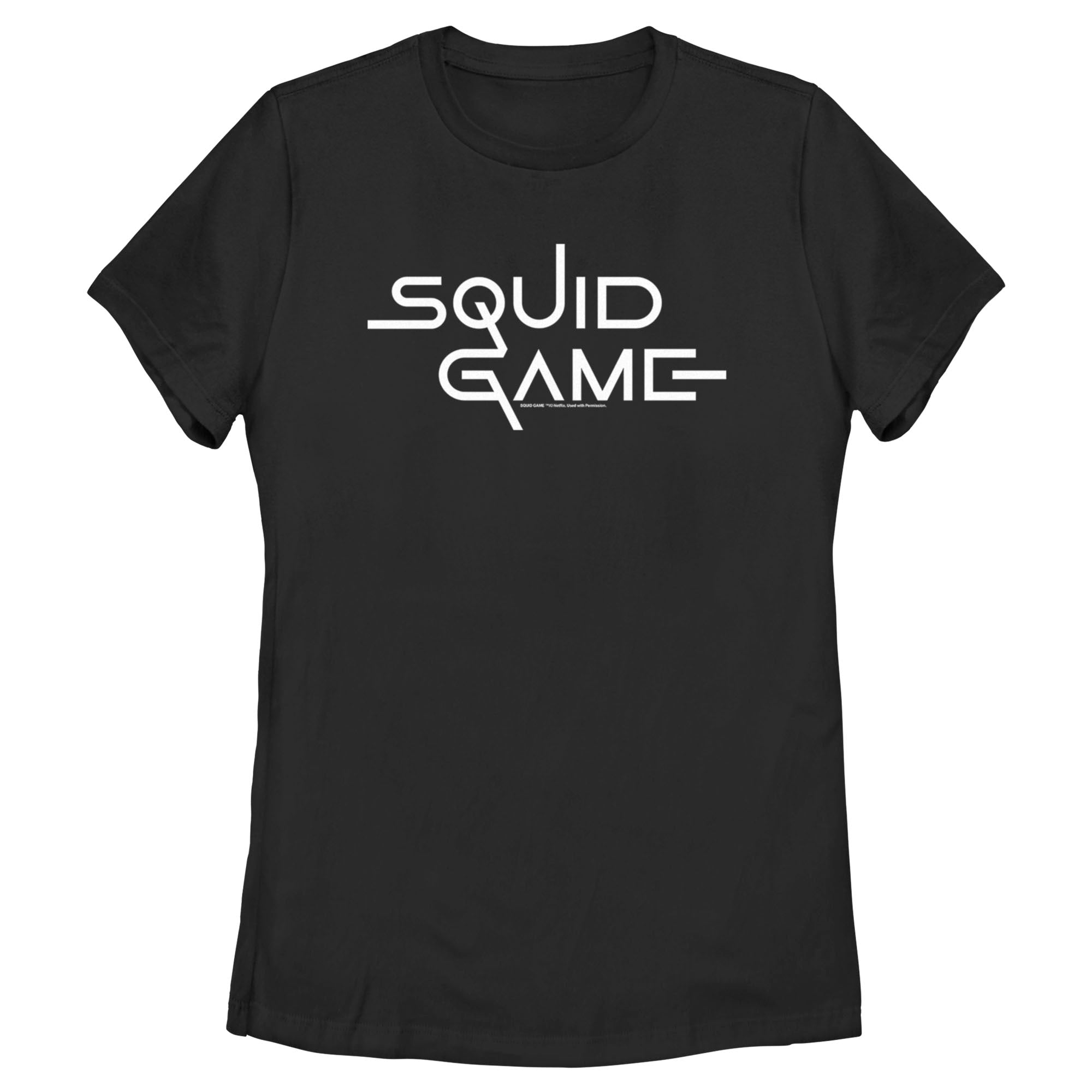 Squid Game Women’S Logo Black  T-Shirt