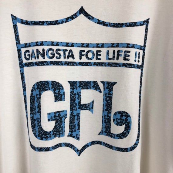 Vintage Gangsta Foe Life Shirt 90 S Snoop Dogg Hip Hop Fashion Shirt