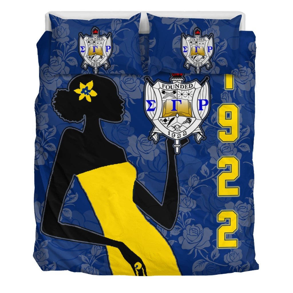 Sorority Bedding Set – Sigma Gamma Rho Girl Duvet Cover & Pillow Cases