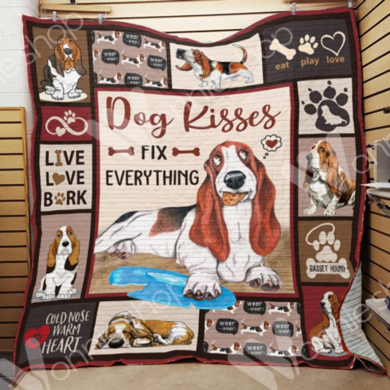 Basset Hound Dog Blanket NOV2201 90O47