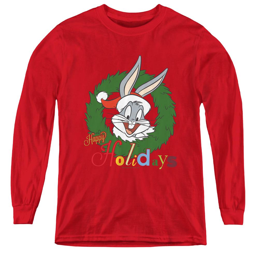 Looney Tunes Holiday Bunny – Youth Long Sleeve T-Shirt