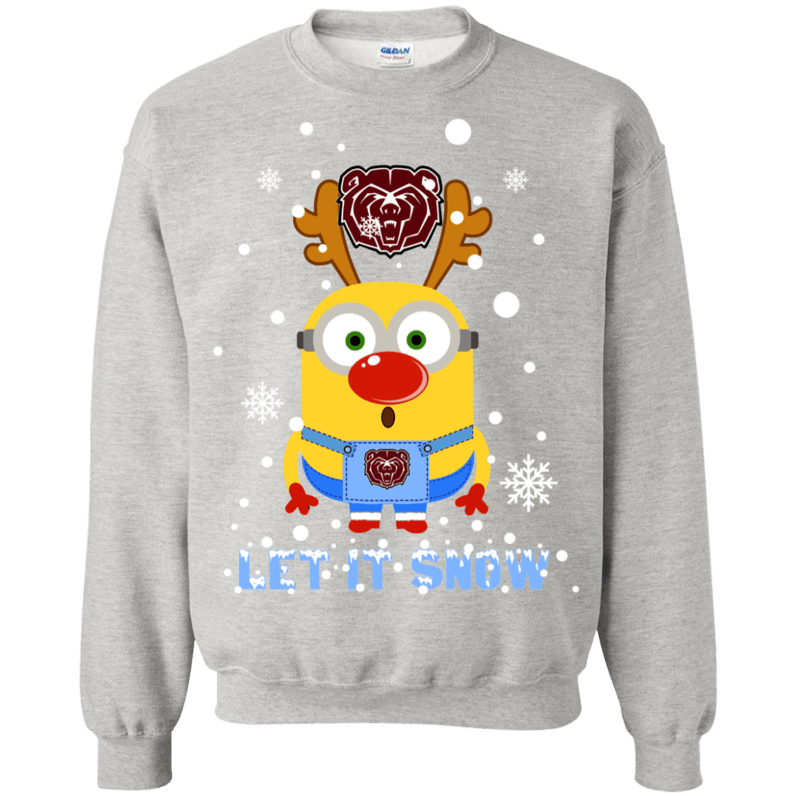 Buy Minion Missouri State Bears Ugly Christmas Sweaters Let It Snow Sweatshirt