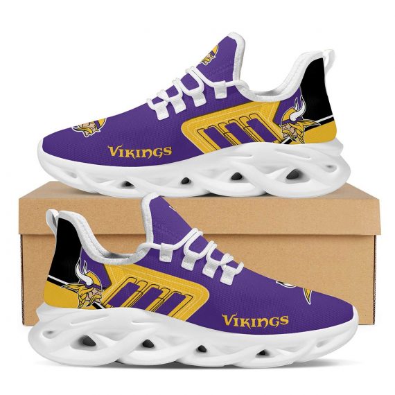 Minnesota Vikings Logo Sporty Design Trending Max Soul Clunky Sneakers