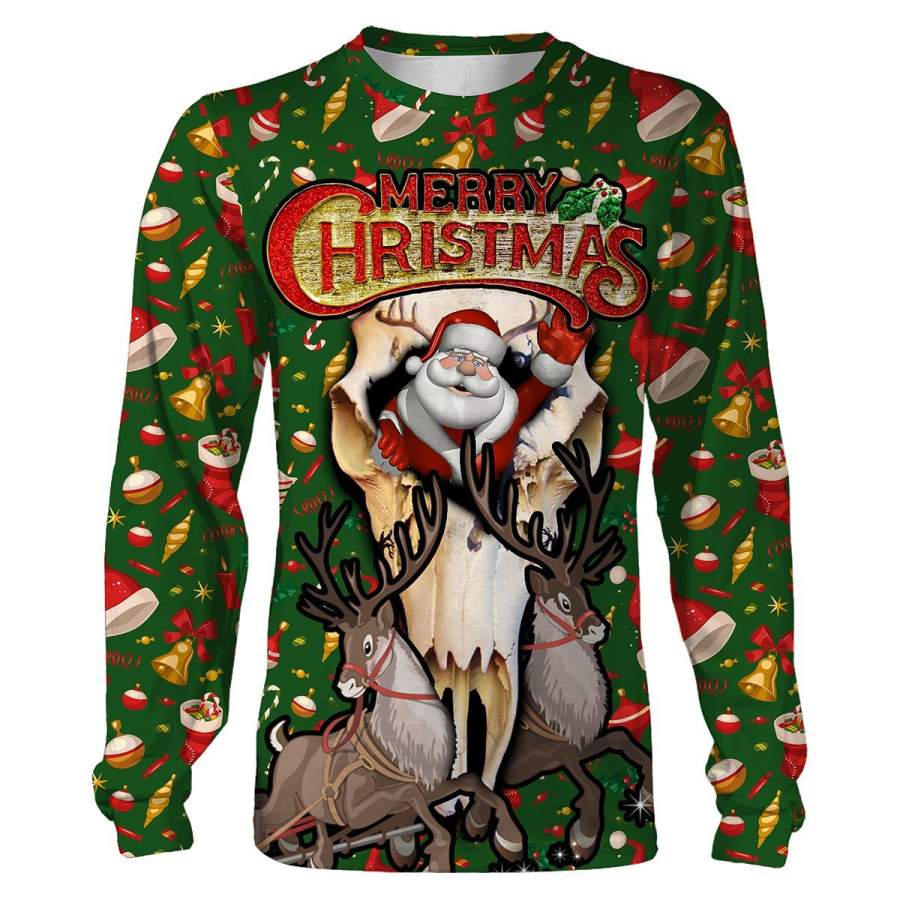 Christmas shirts 3D All over printing T-shirt, Sweatshirt, Long sleeves, Hoodie – Christmas gift shirt for Men, Women and Kid – FSD523