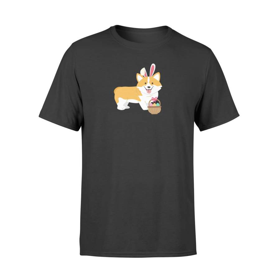 Easter Corgi With Bunny Ears Gift T Shirt