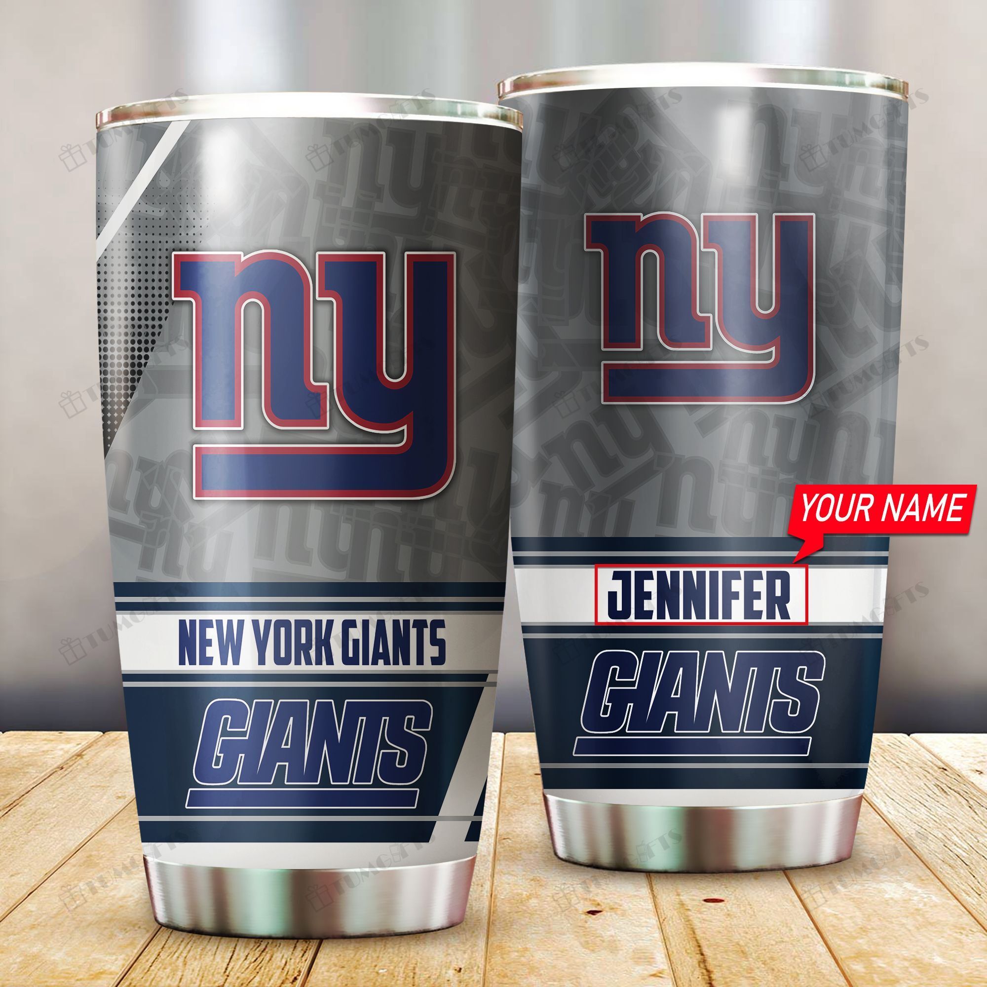 Buy Personalized New York Giants Custom Stainless Steel Tumbler