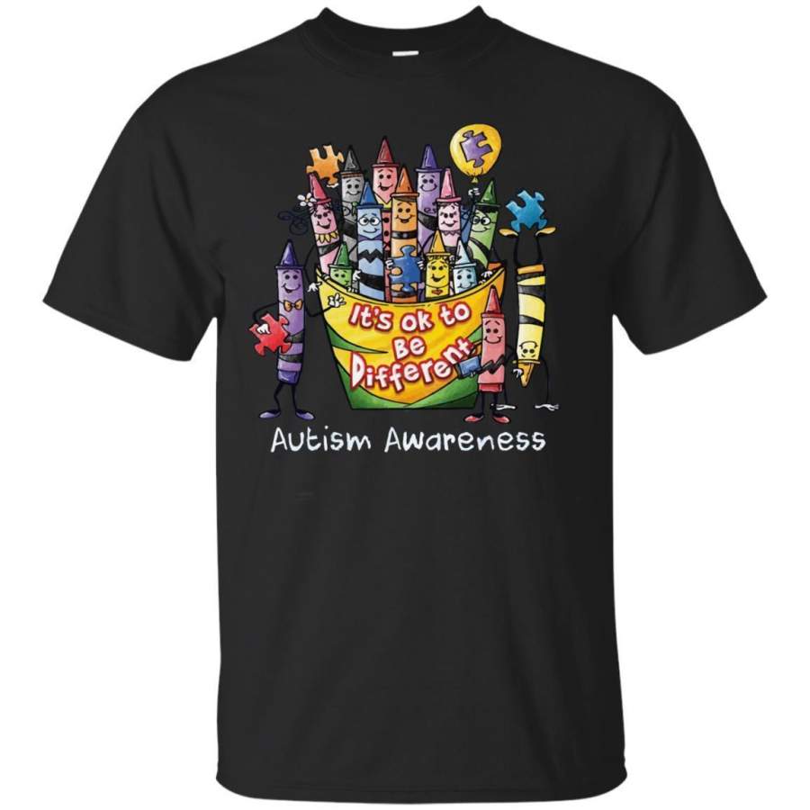 AGR Its Ok To Be Different Autism Awareness Tshirt Jaq T-shirt