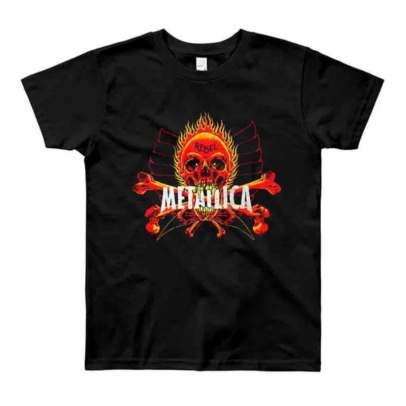 1997 Metallica Rebel Pushead Skull Yin Yang Vintage Men’s T-Shirt Tee