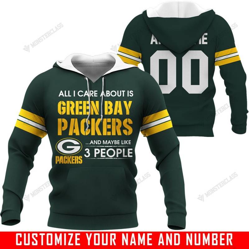 All I Care About Is And Maybe Like 3 People – Green Bay Packers – HOT SALE 3D PRINTED – NOT IN STORE